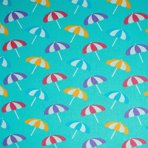 98225 Sullivans Printed Cotton Fabric - 110cm -  Umbrellas