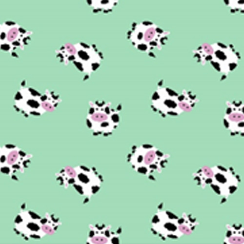 98238 Sullivans Printed Cotton Fabric - 110cm -  Cows