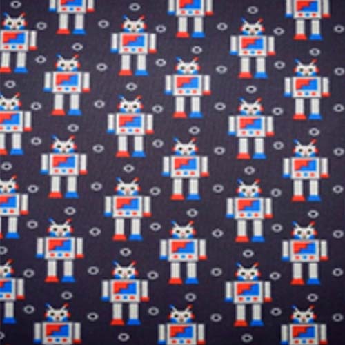 98248 Sullivans Printed Cotton Fabric - 110cm -  Robots