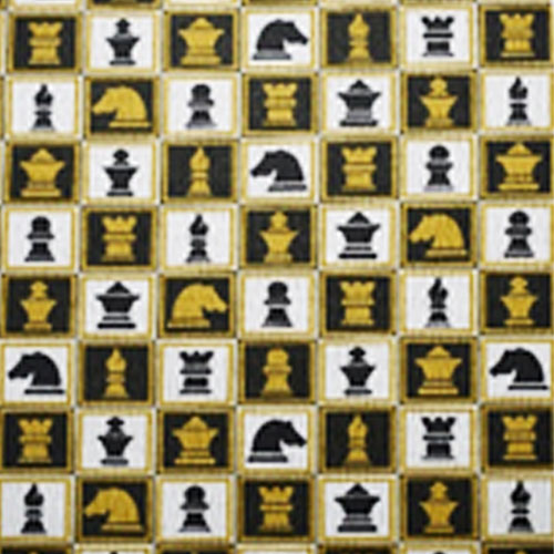 98261 Sullivans Printed Cotton Fabric - 110cm -  Checkmate