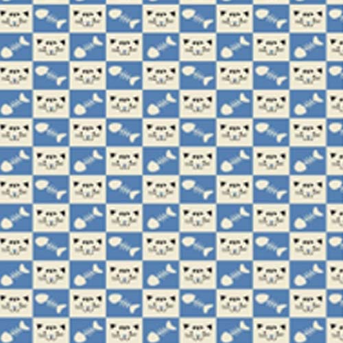 98269 Sullivans Printed Cotton Fabric - 110cm -  Cats & Bones