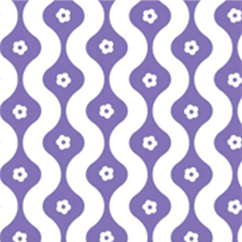 98277 Sullivans Printed Cotton Fabric - 110cm -  Groovy Purple