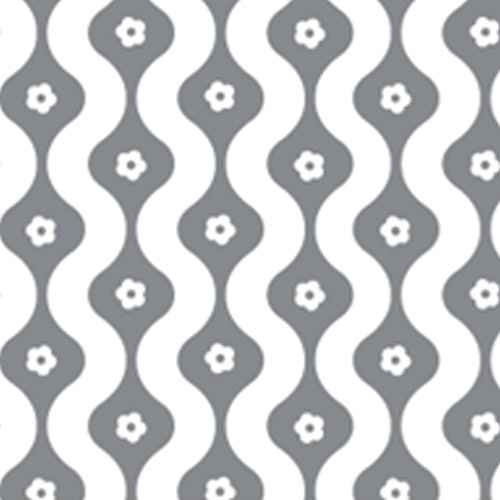 98278 Sullivans Printed Cotton Fabric - 110cm -  Groovy Grey