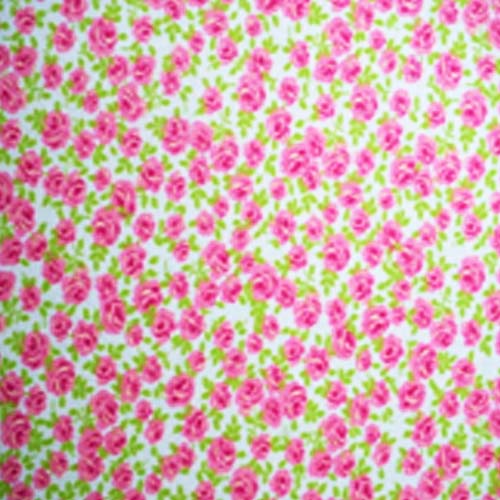 98303 Sullivans Printed Cotton Fabric - 110cm -  Pink Roses