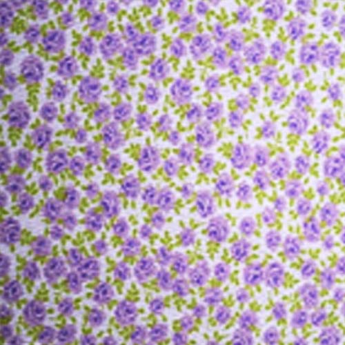 98306 Sullivans Printed Cotton Fabric - 110cm -  Purple Roses