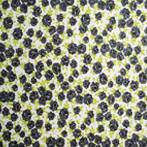 98308 Sullivans Printed Cotton Fabric - 110cm -  Black Roses