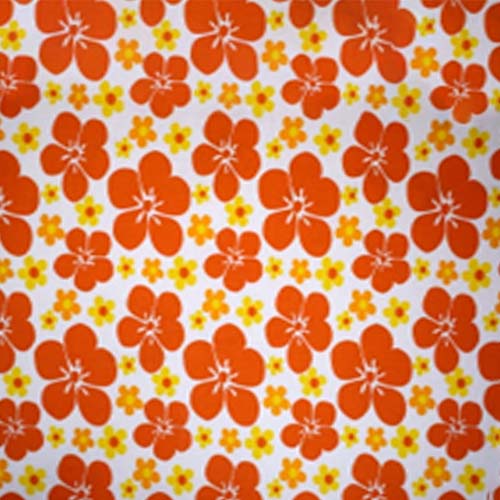 98321 Sullivans Printed Cotton Fabric - 110cm -  Orange Floral