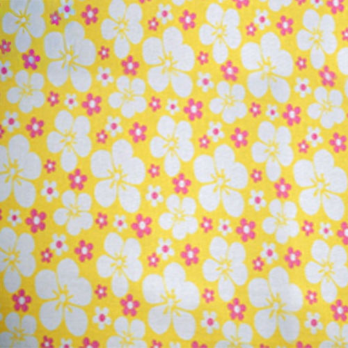 98327 Sullivans Printed Cotton Fabric - 110cm -  Yellow Floral