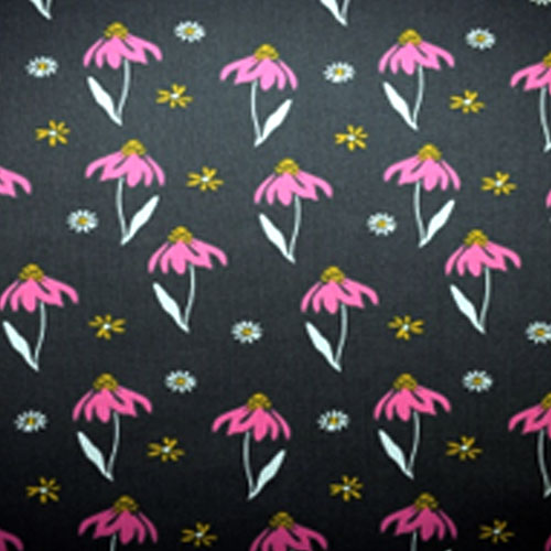 98330 Sullivans Printed Cotton Fabric - 110cm -  Pink Flowers