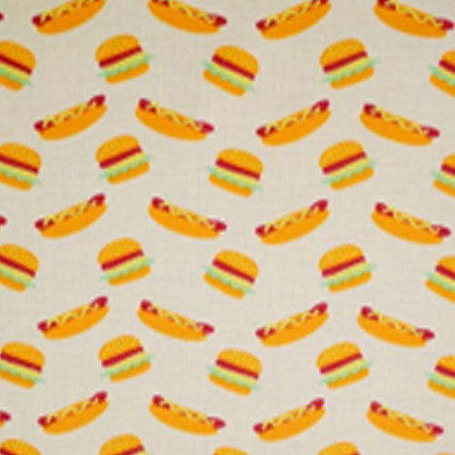 98338 Sullivans Printed Cotton Fabric - 110cm -  Hotdogs