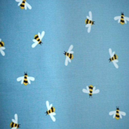 98341 Sullivans Printed Cotton Fabric - 110cm -  Bees On Blue