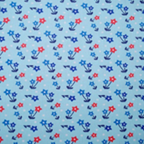 98347 Sullivans Printed Cotton Fabric - 110cm -  Star Flowers