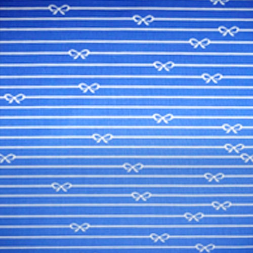 98357 Sullivans Printed Cotton Fabric - 110cm -  Bows Blue