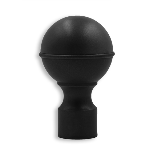 98710 Sullivans Ball Finial - Large - Matt Black - 2pck
