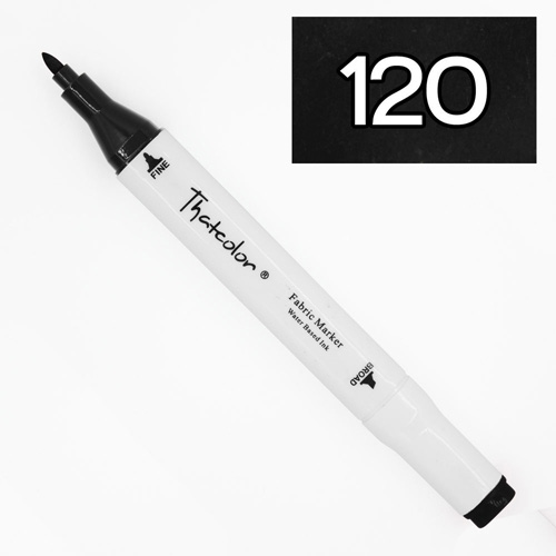 99590 Thiscolor Water Based Twin Marker - Black