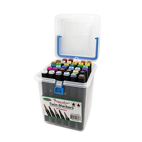 99606 Thiscolor Twin Marker Case  - 36 Pack
