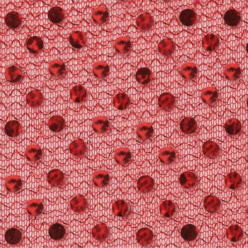 99702 Sullivans 3mm Sequin Fabric - 112cm Wide - Red