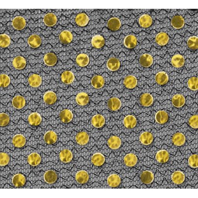 99710 Sullivans 3mm Sequin Fabric - 112cm Wide - Gold/black