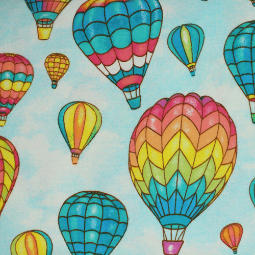 99773 Sullivans Flannelette Fabric - 108cm Wide - Hot-air Balloons
