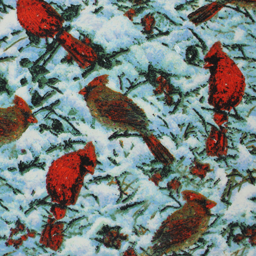 99801 Sullivans Flannelette Fabric - 108cm Wide - Snow Birds