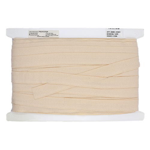 02802 Sullivans 20mm Polyster Binding Tape - Ivory	