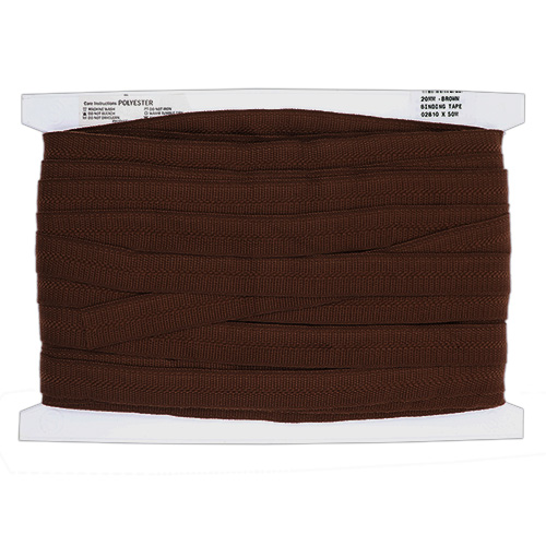 02810 Sullivans 20mm Polyster Binding Tape - Brown	