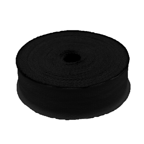10018 Sullivans 25mm Cotton Tape - Black - 5m 	