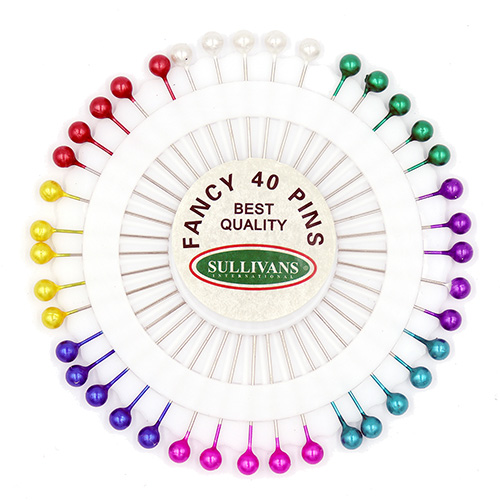 10023 Sullivans Plastic Pearl Head Pins 