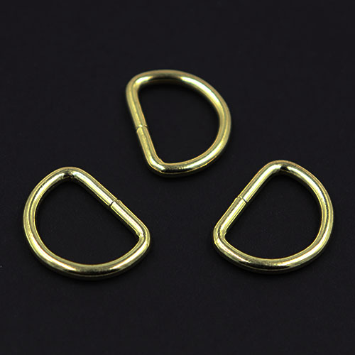10034 Sullivans D Ring - 25mm - Gold - 20pcs	