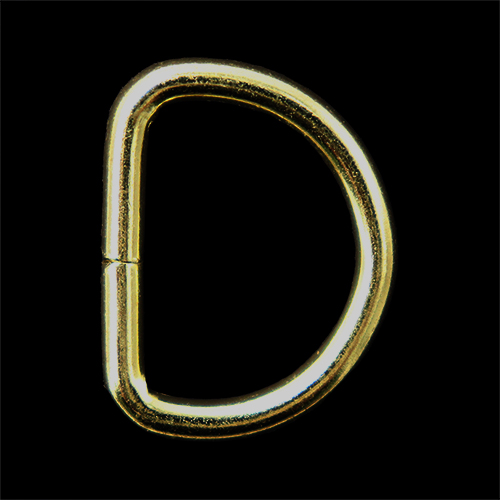10037 Sullivans D Ring - 20mm - Gold - 20pcs	