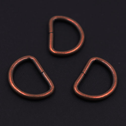 10039 Sullivans D Ring - 20mm - Bronze - 20pcs	