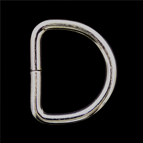 10048 Sullivans D Ring - 25mm - Silver - 2pcs	