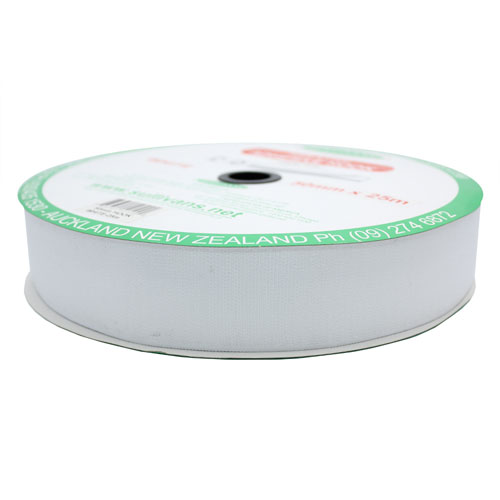 10109 Sullivans Stick On Hook Tape - 50mm - White	