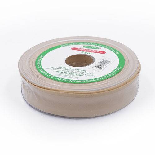 10122 Sullivans 25mm Poly-cotton Bias Binding - Tan	