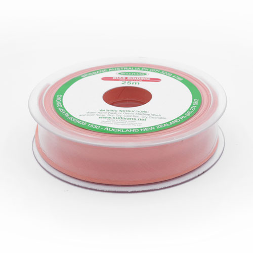 10138 Sullivans 25mm Poly-cotton Bias Binding - Apricot	