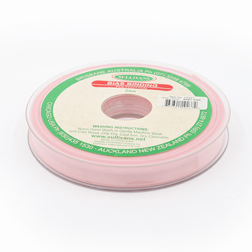 10237 Sullivans 12mm Poly-cotton Bias Binding - Baby Pink	