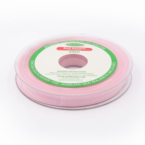 10238 Sullivans 12mm Poly-cotton Bias Binding - Pink	