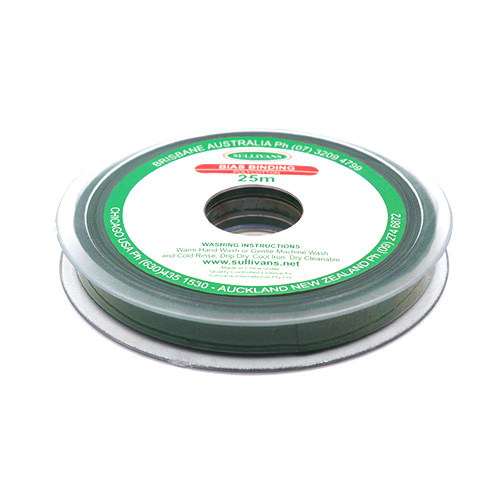 10255 Sullivans 12mm Poly-cotton Bias Binding - Bottle Green	