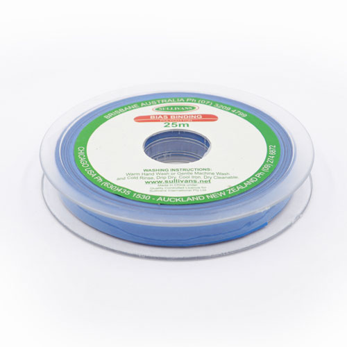 10265 Sullivans 12mm Poly-cotton Bias Binding - Cobalt	