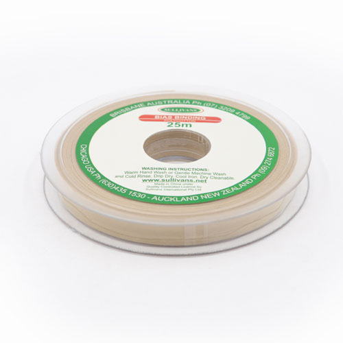 10270 Sullivans 12mm Poly-cotton Bias Binding - Tan	