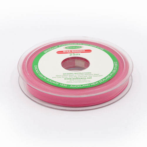 10273 Sullivans 12mm Poly-cotton Bias Binding - Fuchsia	