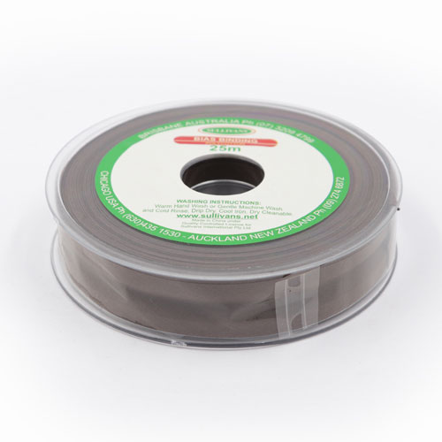 10289 Sullivans 25mm Poly-cotton Bias Binding - Brown	