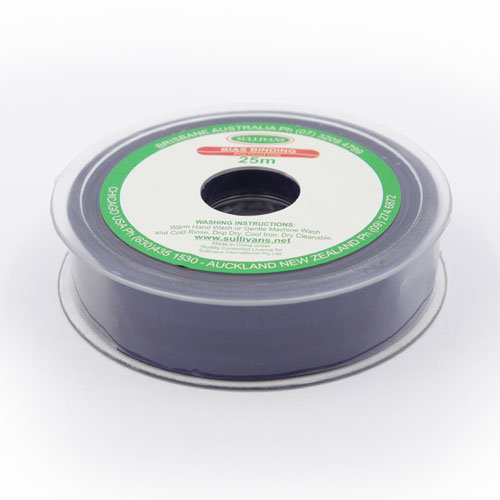 10297 Sullivans 25mm Poly-cotton Bias Binding - Navy