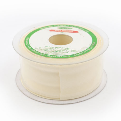 10311 Sullivans 50mm Poly-cotton Bias Binding - Cream	