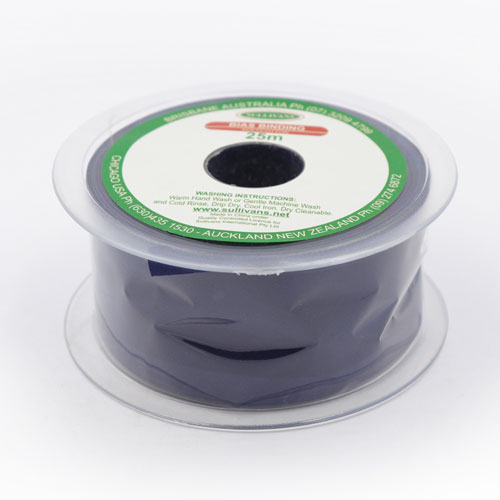 10316 Sullivans 50mm Poly-cotton Bias Binding - Navy	