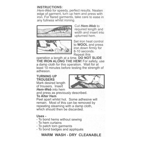 10392 Sullivans 20mm Iron On Hem Web 