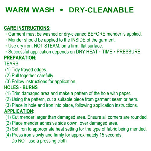 10400 Sullivans Iron On Mender 27cmx7cm - Dark Grey