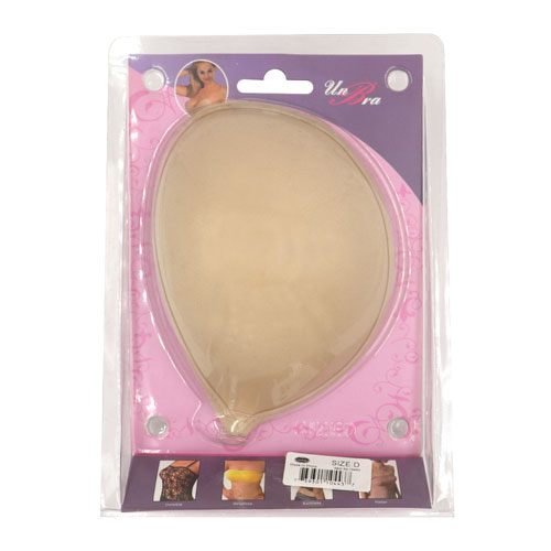 10443 Unbra Feather Lite Cloth Bra With Adhesive - Natural - Size D	