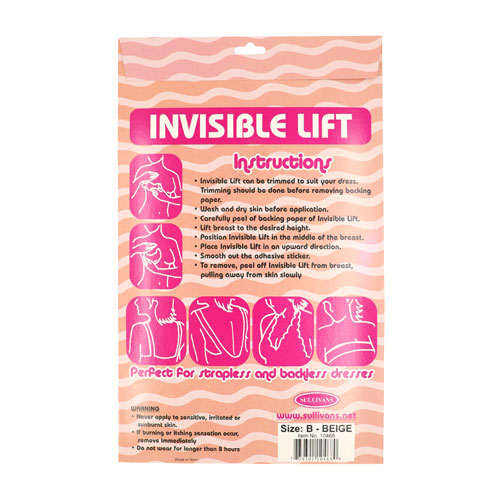 10468 Sullivans Glamour Bitz Invisible Lift Stickers - Beige - Size B	