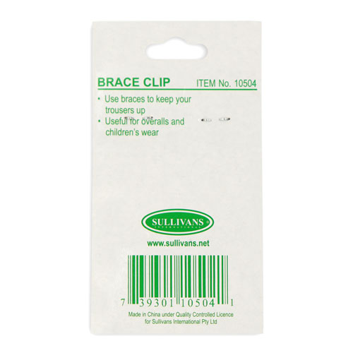 10504 Sullivans 20mm Brace Clip - Silver